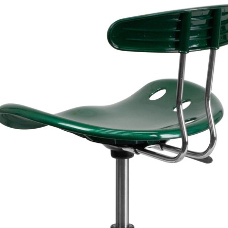 Flash Furniture Tractor Seat w/Chrome Frame, Green LF-215-GREEN-GG