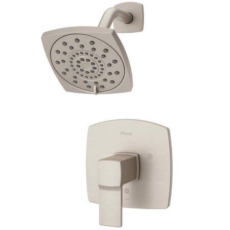 PFISTER Single Handle 2 Hole Deckard Shower Only Trim Kit, Brushed Nic, Brushed Nickel LG89-7DAK