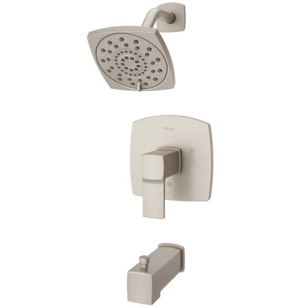 PFISTER Single Handle 3 Hole Deckard Tub/Shower Trim Kit, Brushed Ni, Brushed Nickel LG89-8DAK