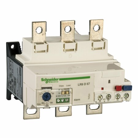 SCHNEIDER ELECTRIC Electronic thermal overload relay, TeSys Deca, 60...100A, class 10...20 LR9D67