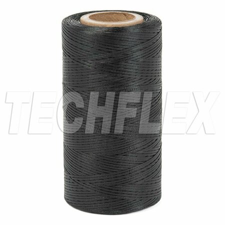 TECHFLEX Nylon, Lacing Tape, Size 5 Fin B Black LT1-S5-FB-BK