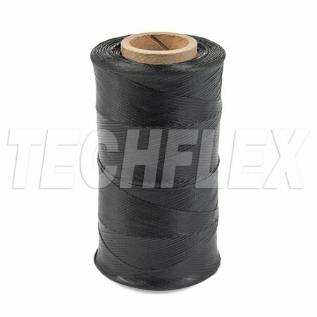 TECHFLEX Poly, Lacing Tape, Size 5 Fin B Black LT2-S5-FB-BK