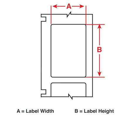 Brady Precut Label Cartridge, White, Matte M5-125-490