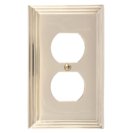 BRASS ACCENTS Classic Steps Single Outlet, Number of Gangs: 1 Polished Brass Finish M02-S2510-605