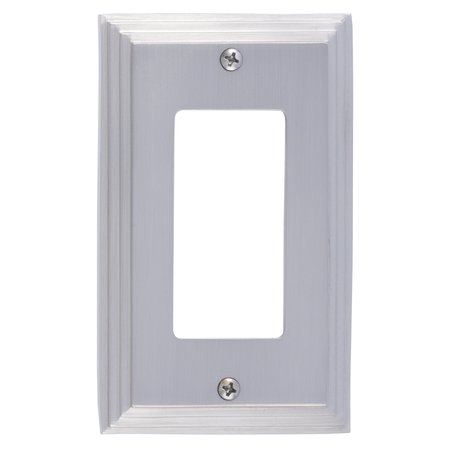 BRASS ACCENTS Classic Steps Single GFCI, Number of Gangs: 1 Satin Nickel Finish M02-S2520-619