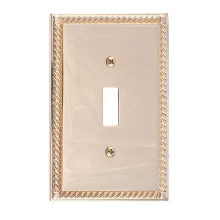 BRASS ACCENTS Georgian Single Switch, Number of Gangs: 1 Polished Brass Finish M06-S8500-605