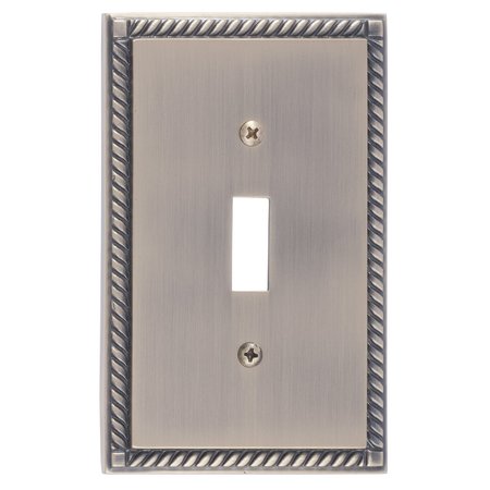 BRASS ACCENTS Georgian Single Switch, Number of Gangs: 1 Antique Brass Finish M06-S8500-609