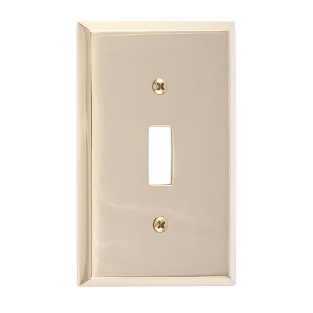 BRASS ACCENTS Quaker Single Switch, Number of Gangs: 1 Polished Brass Finish M07-S4500-605