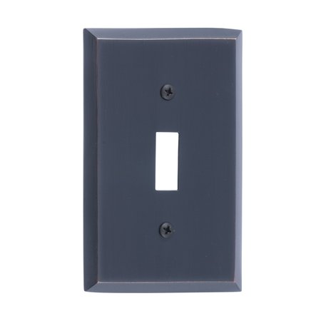 BRASS ACCENTS Quaker Single Switch, Number of Gangs: 1 Venetian Bronze Finish M07-S4500-613VB