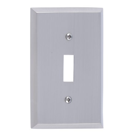 BRASS ACCENTS Quaker Single Switch, Number of Gangs: 1 Satin Nickel Finish M07-S4500-619