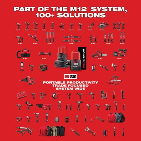 Milwaukee Tool M12 Cordless LITHIUM-ION 2-Tool Combo Kit 2490-22