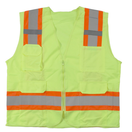 MUTUAL INDUSTRIES High Visibility Polyester ANSI Class, PK2, 10 in Height, 10 in Width M16369-0-3