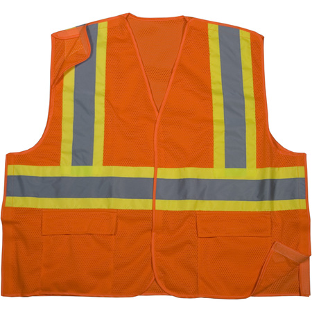 MUTUAL INDUSTRIES High Visibility Polyester ANSI Class, PK3, 10 in Height, 10 in Width M16388-0-4