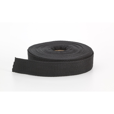 PEARL Polypropylene Webbing, 1 In Wide, 10 Yds, Black (7Pk) M2020-002-1-10