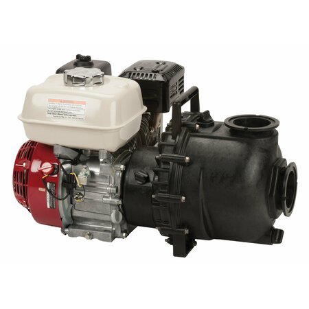 BANJO Pump and Gas Engine, 3" NPT, 6 hp, 49 lb M300PH6W