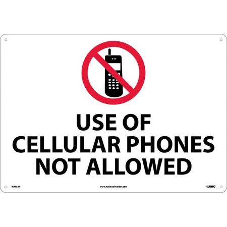 NMC Use Of Cellular Phones Not Allowed Sign, M455AC M455AC