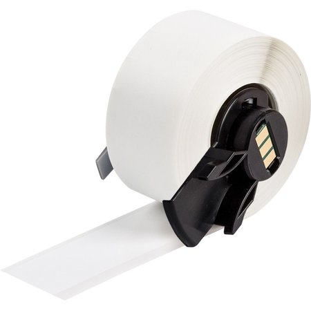 BRADY Label, Polyester, Color White, 1/2" W M6C-500-461