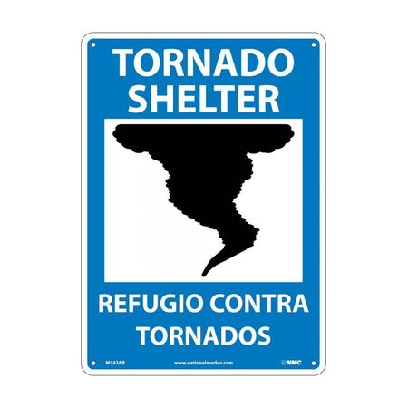 Nmc Tornado Shelter Sign - Bilingual M742AB