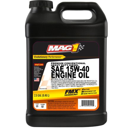 Mag 1 Diesel Engine Oil, 15W-40, 2.5 Gal. MAG61170