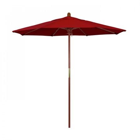 CALIFORNIA UMBRELLA Patio Umbrella, Octagon, 93.13" H, Sunbrella Fabric, Jockey Red 194061035672