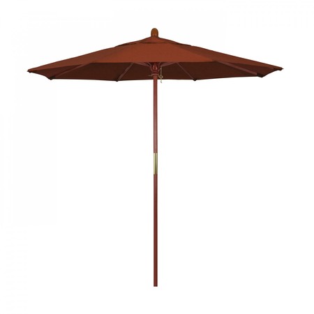 CALIFORNIA UMBRELLA Patio Umbrella, Octagon, 93.13" H, Olefin Fabric, Terracotta 194061036174
