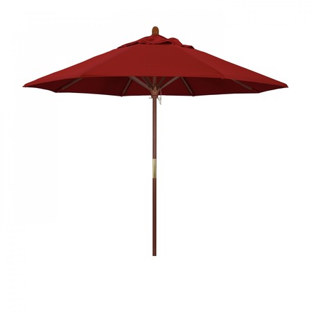 CALIFORNIA UMBRELLA Patio Umbrella, Octagon, 97.5" H, Sunbrella Fabric, Jockey Red 194061036532