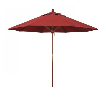 CALIFORNIA UMBRELLA Patio Umbrella, Octagon, 97.5" H, Olefin Fabric, Red 194061036976