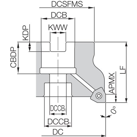 Kyocera MFWN90080R 05 7T Inch Bore Diameter MFWN90080R057T