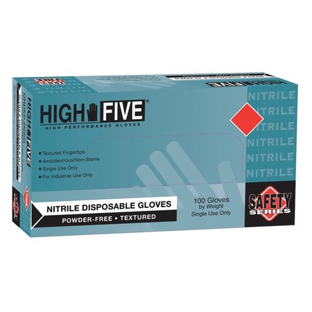 ANSELL Nitrile Disposable Gloves, Nitrile, Powder-Free, 2XL, Blue MFXN205