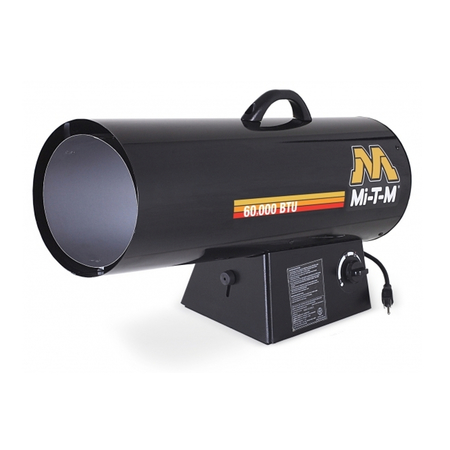 Mi-T-M Propane Forced Air Heater, 40-50-60,000 MH-0060-LM10