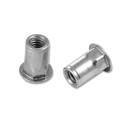 MARSON Rivet Nut, 1/4"-20 Thread Size, Steel, 3000 PK M52650