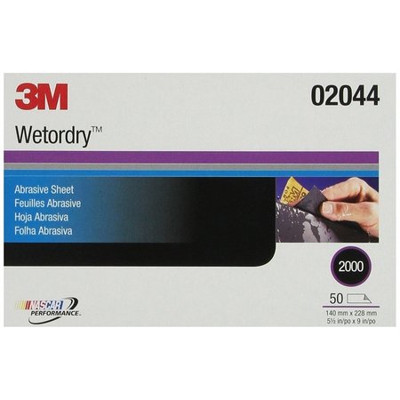 3M Imperial Wetordry Sheet 5-1/2"X9"50 Sheets MMM2044
