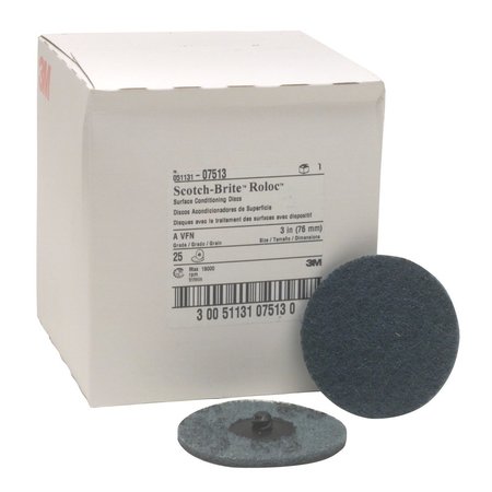 3M Scotch Brite Roloc Surface Conditioning Discs, 3" MMM7513