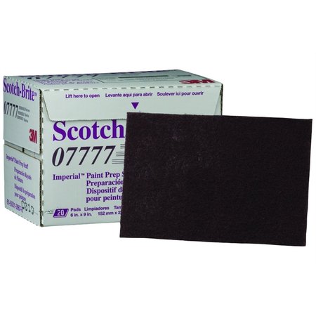 3M Scotch-Brite Imperial Paint Prep Scuff Pad, Maroon, 6"X9" MMM7777