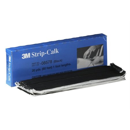 3M Strip Calk, Black, 60, 1 Ft. Strips Per Box MMM8578