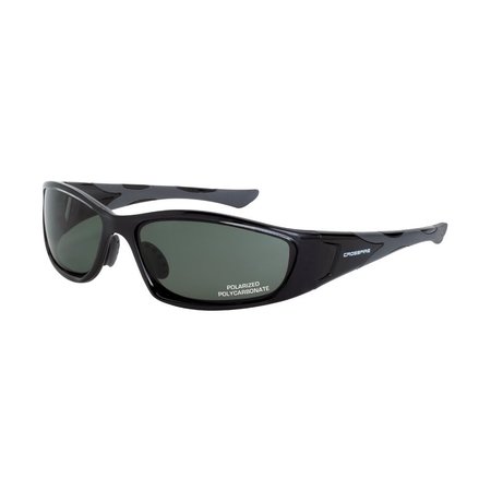 CROSSFIRE Polarized Safety Glasses, Blue-Green POL Scratch-Resistant 24426