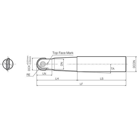 Kyocera MRF 25S32200 Standard Length Shank MRF25S32200