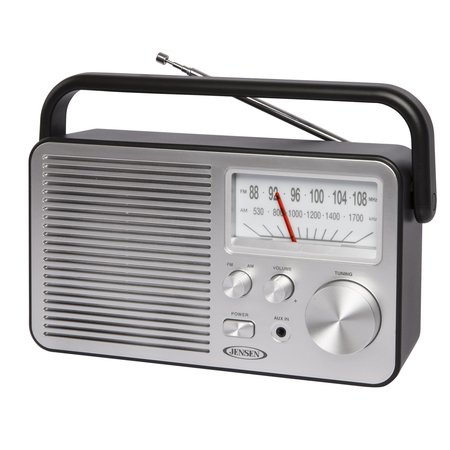 JENSEN Portable AM/FM Radio-Black MR-750-BK