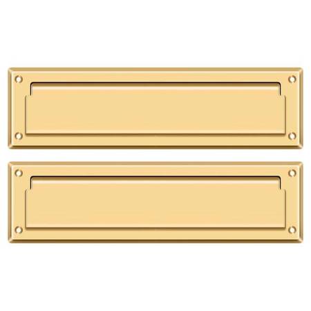 Deltana Mail Slot 13-1/8" With Interior Flap Lifetime Brass MS212CR003