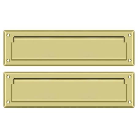 Deltana Mail Slot 13-1/8" With Interior Flap Bright Brass MS212U3