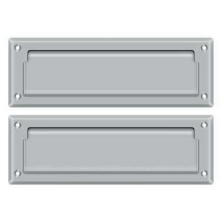 DELTANA Mail Slot 8-7/8" With Back Plate Satin Chrome MS627U26D