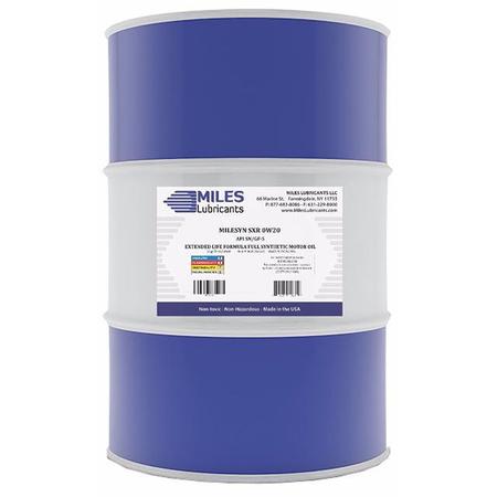 MILES LUBRICANTS Synthetic Motor Oil, 0W-20, 55 Gal. MSF100501