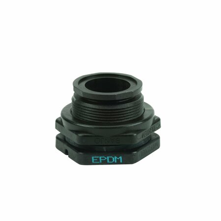 BANJO Bulkhead Fitting, EPDM, 3 1/8"L, Poly MTF220BD