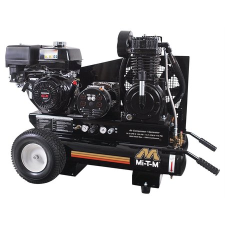 Mi-T-M Compressor/Generator, Gas Powered, 8 gal. AG2-PH13-08M1