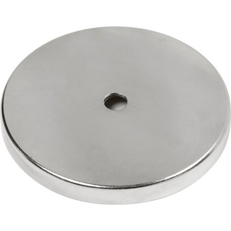 MAG-MATE Plated Cup Magnet, Rare Earth 4.90"dia,  MX5000R