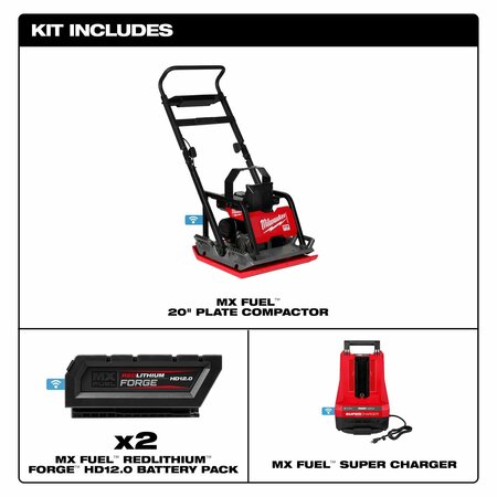 Milwaukee Tool MX FUEL(TM) 20" Plate Compactor Kit MXF220-2HD