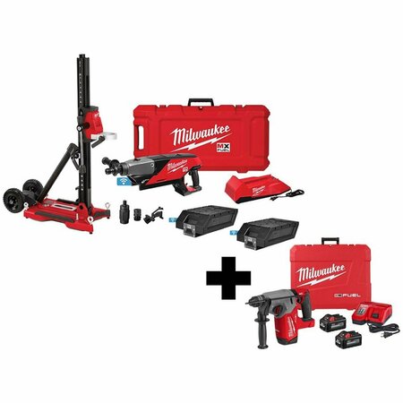 MILWAUKEE TOOL MX Core Drill Kit, M18 Rotary Hammer Kit MXF301-2CXS, 2912-22
