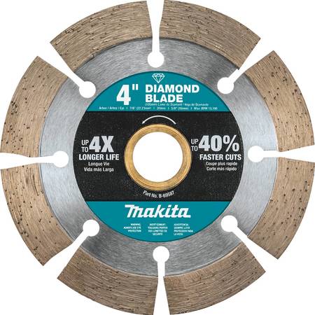 Makita Diamond Blade, 4", Segmented, General Pur B-69587