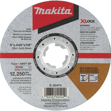 MAKITA X-LOCK 5x0.045x7/8" Metal and Stainle E-00474