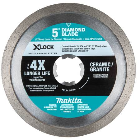 MAKITA X-LOCK 5" Continuous Rim Diamond Blade E-07406